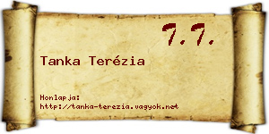 Tanka Terézia névjegykártya