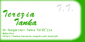 terezia tanka business card